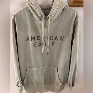 American Eagle Outfitters Men's Olive Hoodie
